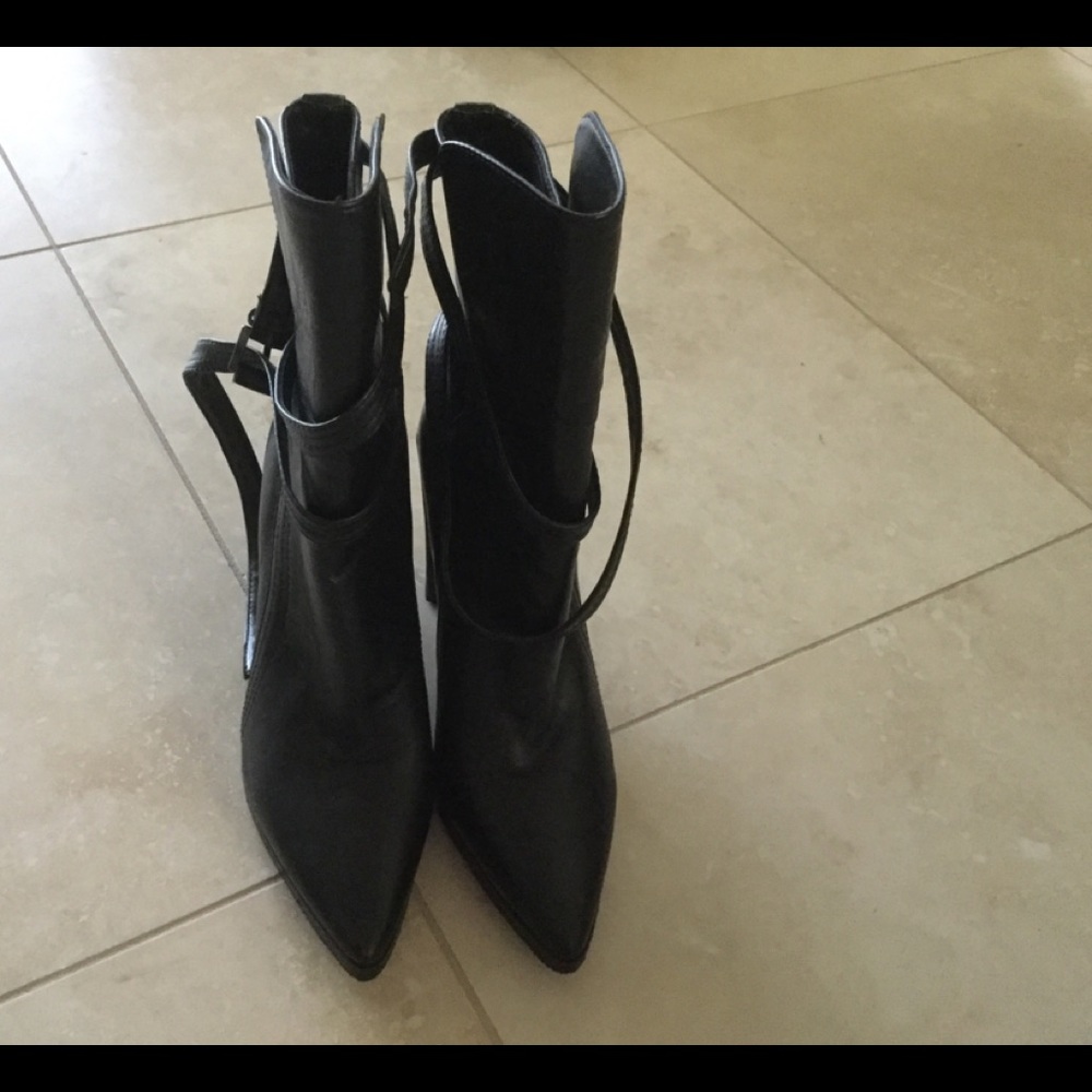 Leather boots